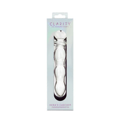 Clarity - Hera's Cascade - Clear 15 cm Glass Dildo - GLASS TOYS - Mr and Mrs D's
