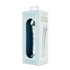 Clarity - Seraphic Spiral - Clear 16 cm Glass Dildo - GLASS TOYS - Mr and Mrs D's