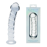 Clarity - Seraphic Spiral - Clear 16 cm Glass Dildo - GLASS TOYS - Mr and Mrs D's
