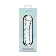 Clarity - Seraphic Spiral - Clear 16 cm Glass Dildo - GLASS TOYS - Mr and Mrs D's