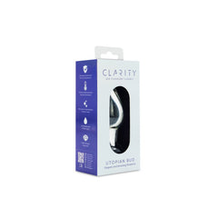 Clarity - Utopian Bud - Clear 8.9 cm Glass Butt Plug - GLASS TOYS - Mr and Mrs D's