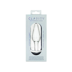 Clarity - Utopian Floret - Clear 11 cm Glass Butt Plug - GLASS TOYS - Mr and Mrs D's