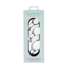 Clarity - Utopian Trinity - Clear Glass Butt Plugs - Set of 3 Sizes - GLASS TOYS - Mr and Mrs D's