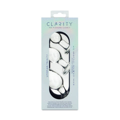 Clarity - Utopian Trinity - Clear Glass Butt Plugs - Set of 3 Sizes - GLASS TOYS - Mr and Mrs D's