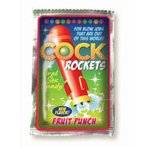 Cock Rockets - Fruit Punch - Fruit Punch Flavoured Oral Sex Candy - 15 grams - NOVELTIES - Mr and Mrs D's