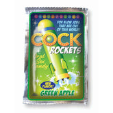 Cock Rockets - Green Apple - Green Apple Flavoured Oral Sex Candy - 15 grams - Mr and Mrs D's