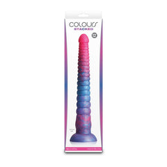 Colours Stacked - 12'' Dildo - Pink/Blue - Pink/Blue 30.6 cm Fantasy Dildo - Mr and Mrs D's