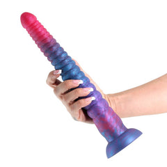 Colours Stacked - 12'' Dildo - Pink/Blue - Pink/Blue 30.6 cm Fantasy Dildo - Mr and Mrs D's