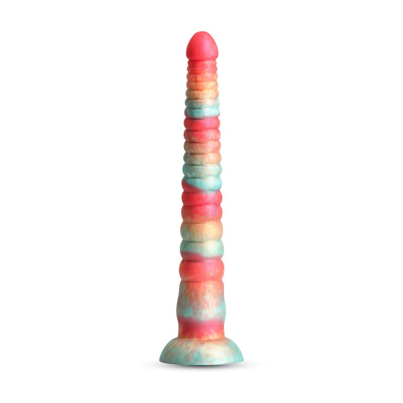 Colours Stacked - 12'' Dildo - Red/Gold - Red/Gold 30.6 cm Fantasy Dildo - DONGS - Mr and Mrs D's