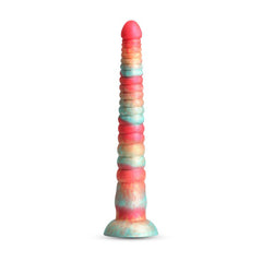 Colours Stacked - 12'' Dildo - Red/Gold - Red/Gold 30.6 cm Fantasy Dildo - DONGS - Mr and Mrs D's