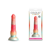 Colours Stacked - 6'' Dildo - Red/Gold - Red/Gold 16 cm Fantasy Dildo - Mr and Mrs D's
