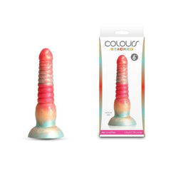 Colours Stacked - 6'' Dildo - Red/Gold - Red/Gold 16 cm Fantasy Dildo - Mr and Mrs D's