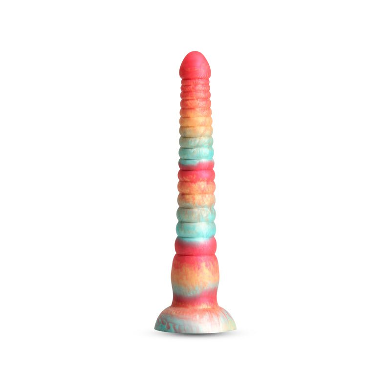 Colours Stacked - 9'' Dildo - Red/Gold - Red/Gold 23 cm Fantasy Dildo - Mr and Mrs D's