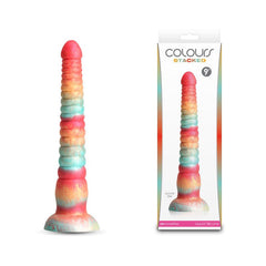 Colours Stacked - 9'' Dildo - Red/Gold - Red/Gold 23 cm Fantasy Dildo - Mr and Mrs D's