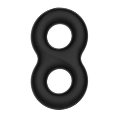 CRAZY BULL Double Donut Cock & Ball Ring - Black Cock & Ball Ring - Mr and Mrs D's