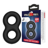 CRAZY BULL Double Donut Cock & Ball Ring - Black Cock & Ball Ring - Mr and Mrs D's