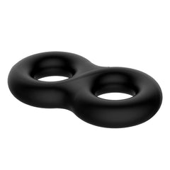 CRAZY BULL Double Donut Cock & Ball Ring - Black Cock & Ball Ring - Mr and Mrs D's