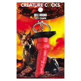 Creature Cocks Hell - Hound Keychain - Novelty Fantasy Dildo Keyring - Mr and Mrs D's