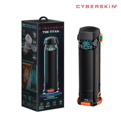 CyberSkin B - Titan - Black USB Rechargeable Thrusting & Vibrating Auto Masturbator with Heater - Mr and Mrs D's