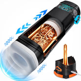 CyberSkin B - Titan - Black USB Rechargeable Thrusting & Vibrating Auto Masturbator with Heater - Mr and Mrs D's