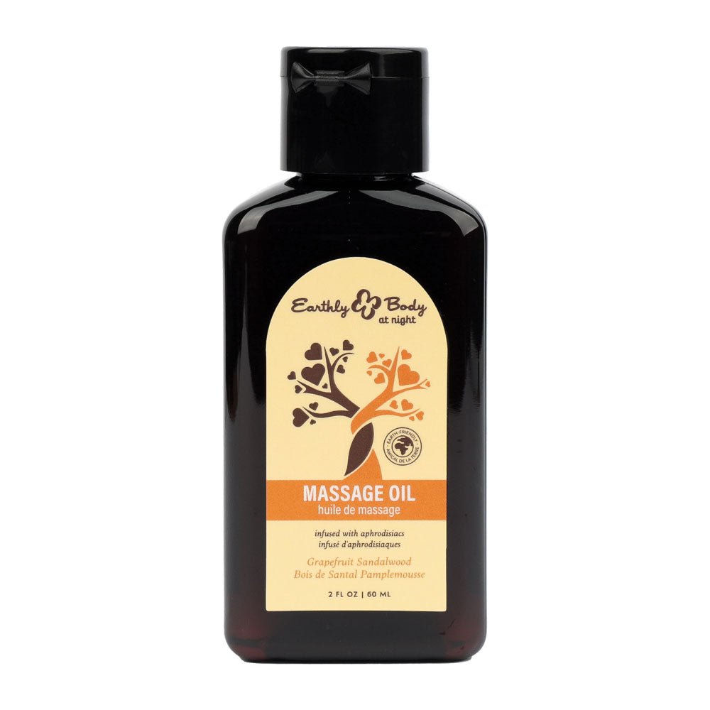EB Hemp Seed Massage Oil Grapefruit Sandalwood Scented Massage Oil - 60 ml Bottle - LOTIONS & LUBES - Mr and Mrs D's