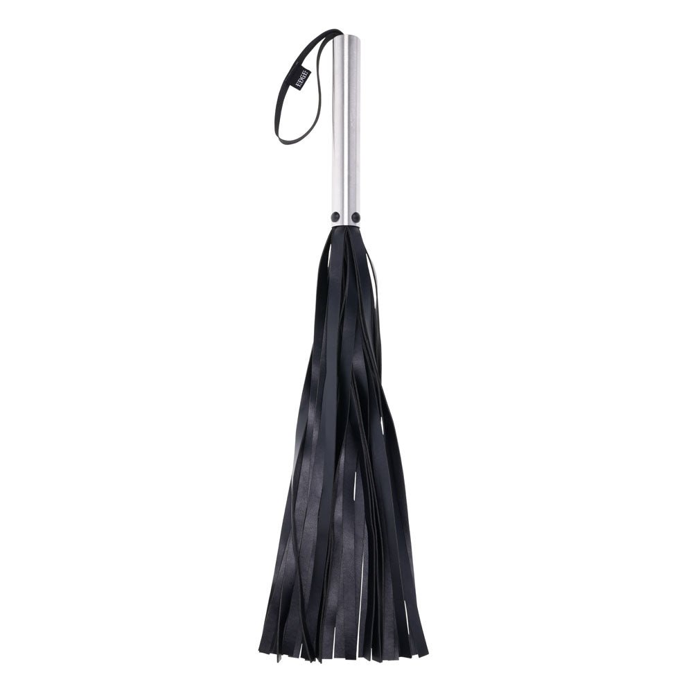 EDGE Flogger - Black Flogger Whip with Metal Handle - BONDAGE - TOYS - Mr and Mrs D's