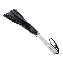 EDGE Flogger - Black Flogger Whip with Metal Handle - BONDAGE - TOYS - Mr and Mrs D's