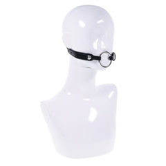 EDGE Interchangeable Ring Gag - Black Mouth Gag Restraint with 2 Interchangeable Pieces - BONDAGE - TOYS - Mr and Mrs D's