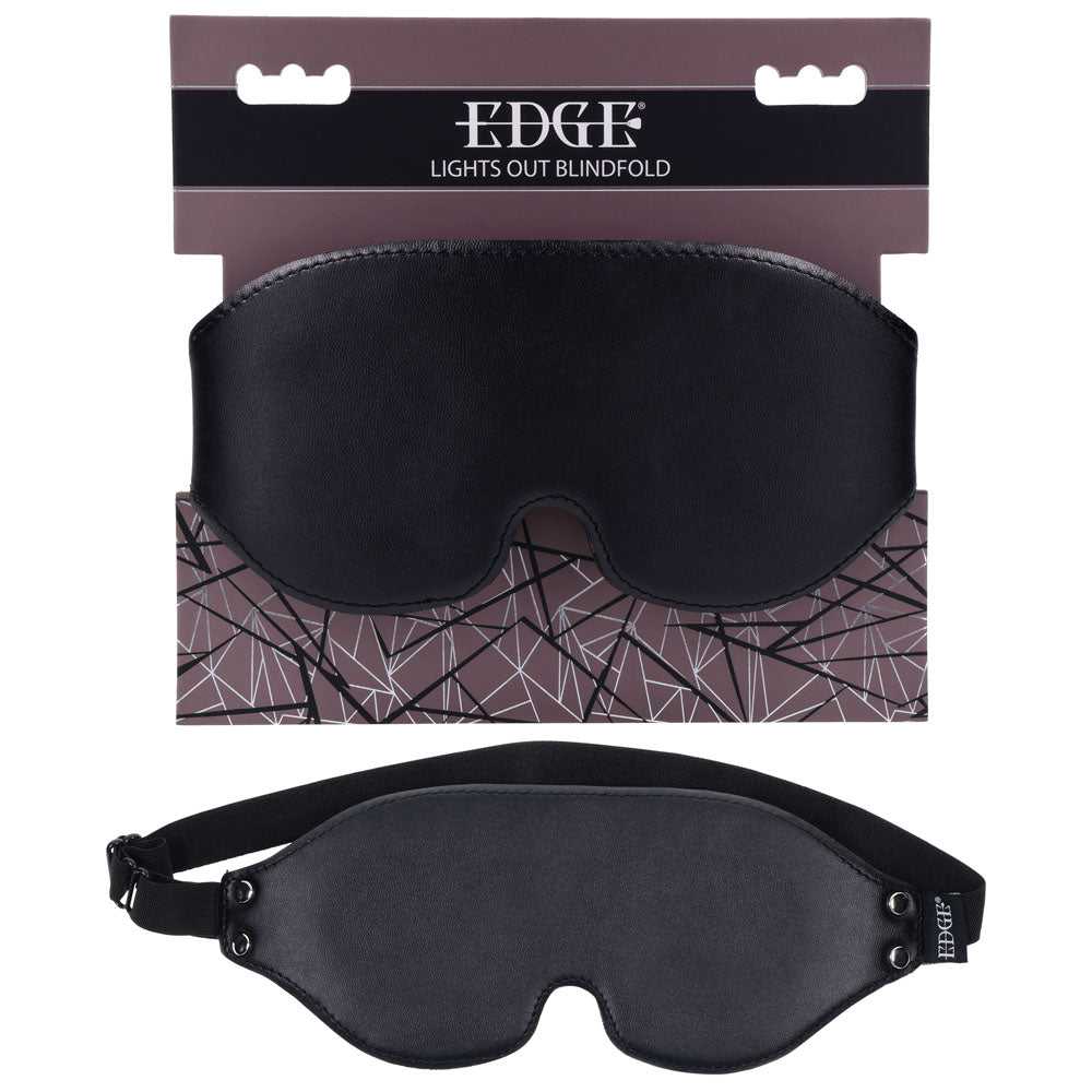 EDGE Lights Out Blindfold - Black Eyemask Restraint - BONDAGE - TOYS - Mr and Mrs D's