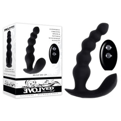Evolved BEAD ME UP - Black 16.8 cm USB Rechargeable Vibrating Anal Beads with Wireless Remote - Mr and Mrs D's