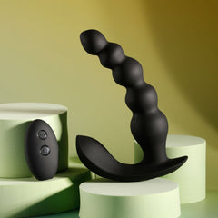 Evolved BEAD ME UP - Black 16.8 cm USB Rechargeable Vibrating Anal Beads with Wireless Remote - ANAL TOYS - Mr and Mrs D's