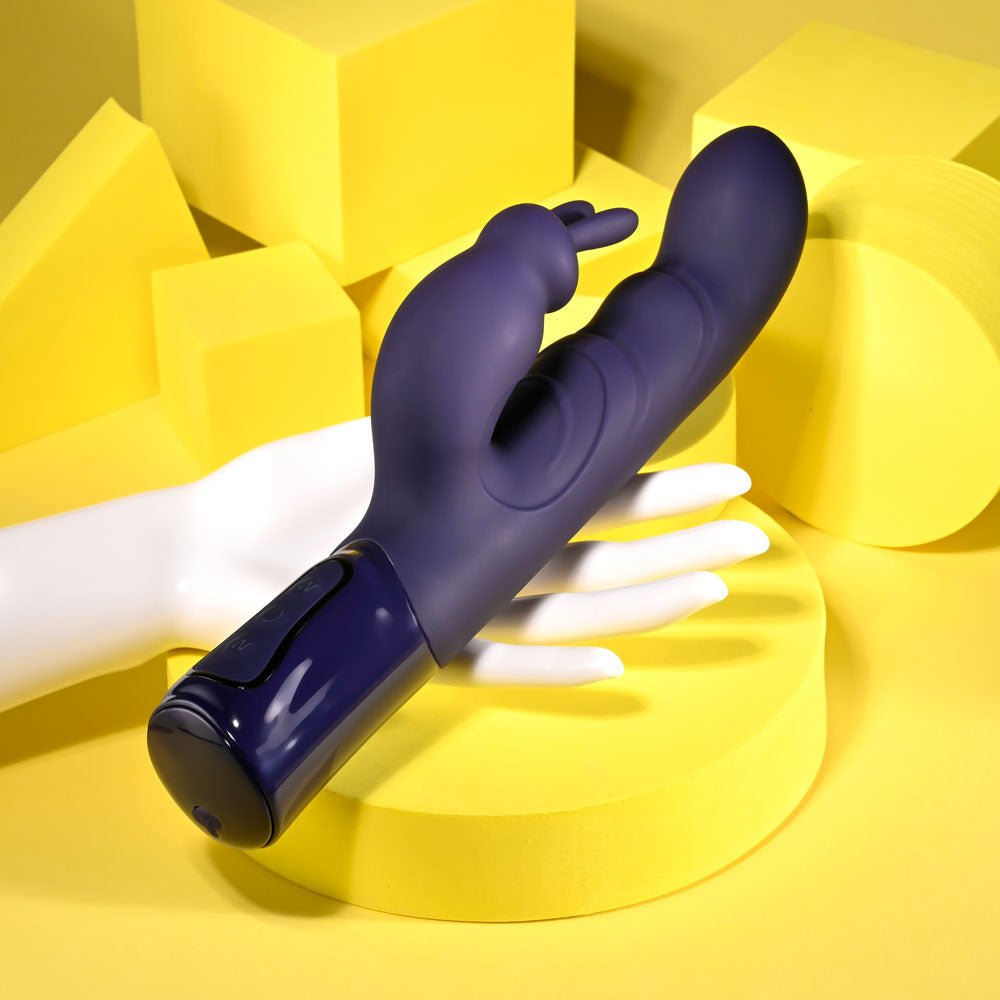 Evolved BIG DEAL - Purple 25.7 cm USB Rechargeable Rabbit Vibrator - Mr and Mrs D's