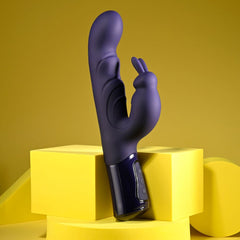 Evolved BIG DEAL - Purple 25.7 cm USB Rechargeable Rabbit Vibrator - Mr and Mrs D's