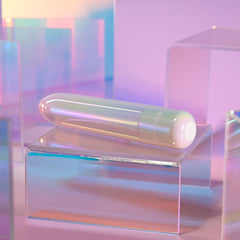 Evolved EASY DOES IT - Pearlescent White 10 cm USB Rechargeable Bullet - BULLETS & EGGS - Mr and Mrs D's