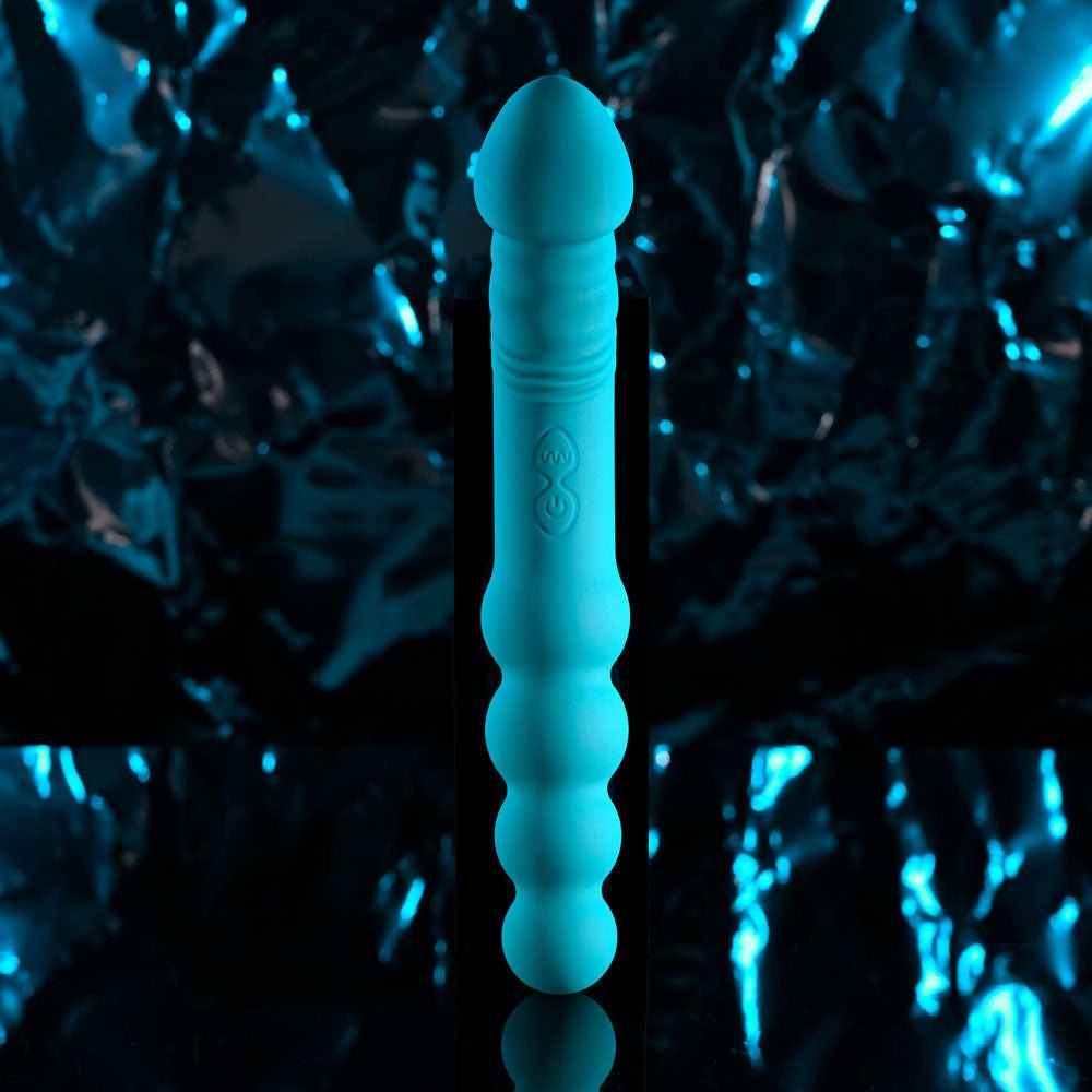 Evolved FLIP FLOP - Blue 23.1 cm USB Rechargeable Dual Ended Vibrator - VIBRATORS - Mr and Mrs D's