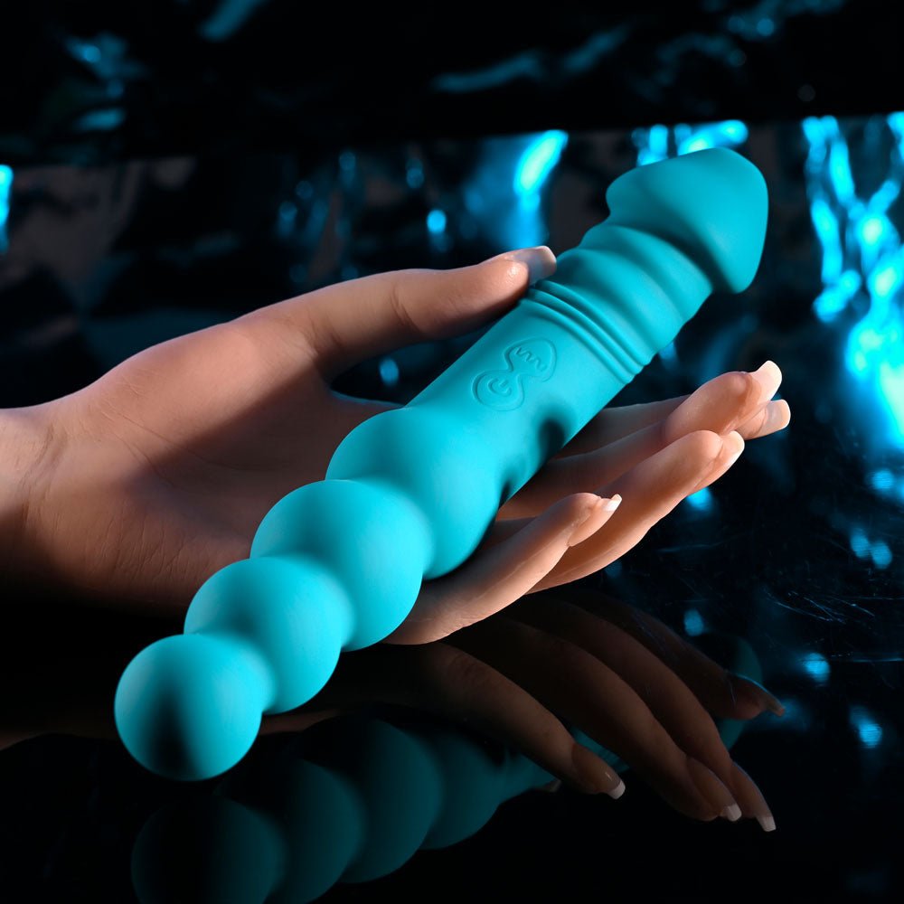 Evolved FLIP FLOP - Blue 23.1 cm USB Rechargeable Dual Ended Vibrator - VIBRATORS - Mr and Mrs D's