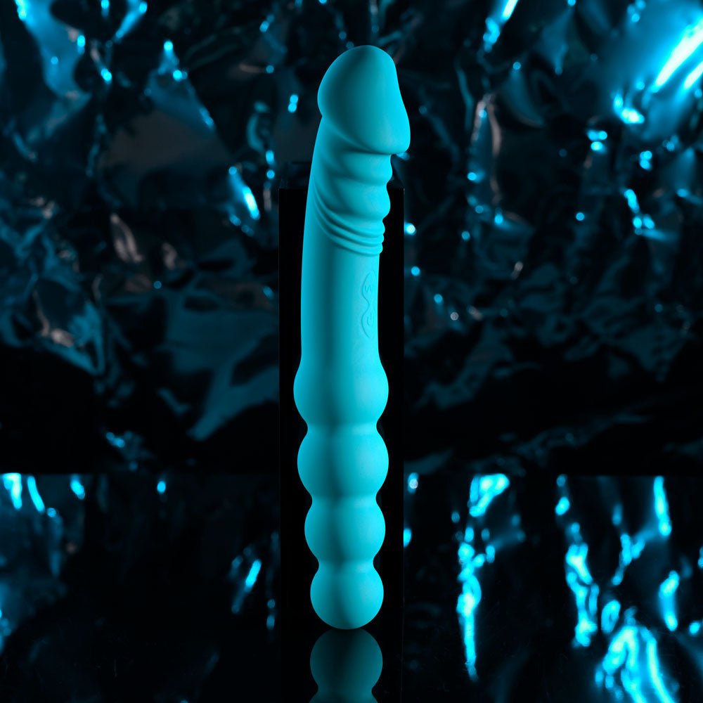 Evolved FLIP FLOP - Blue 23.1 cm USB Rechargeable Dual Ended Vibrator - VIBRATORS - Mr and Mrs D's