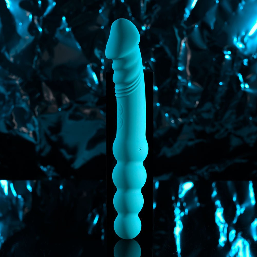 Evolved FLIP FLOP - Blue 23.1 cm USB Rechargeable Dual Ended Vibrator - VIBRATORS - Mr and Mrs D's