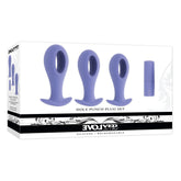 Evolved HOLE PUNCH PLUG SET - Purple Butt Plugs with Interchangeable Bullet - Set of 3 Sizes - Mr and Mrs D's