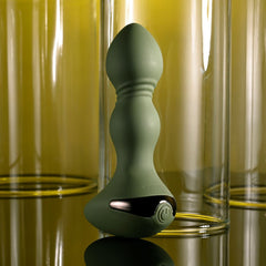 Evolved LIEUTENANT - Green 12.2 cm USB Rechargeable Vibrating Butt Plug - ANAL TOYS - Mr and Mrs D's