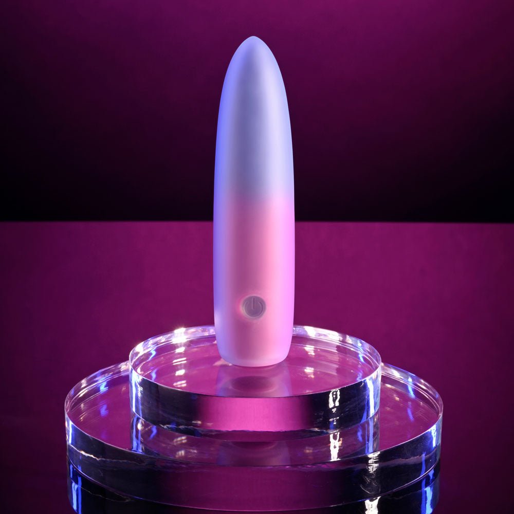 Evolved PARADISE BULLET - Pink/Purple 10.2 cm USB Rechargeable Bullet - Mr and Mrs D's