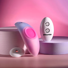 Evolved PARADISE PANTY - Pink/Purple USB Rechargeable Panty Vibrator with Remote Control - Mr and Mrs D's