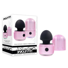 Evolved VACATION VIBES - VIBRATING - Pink/Black 8.5 cm USB Rechargeable Vibrating Stimulator - STIMULATORS - Mr and Mrs D's