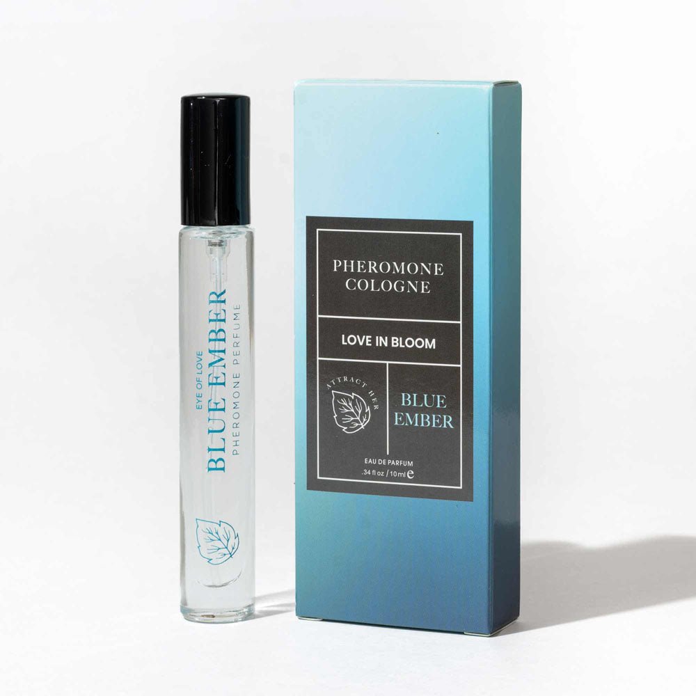 Eye Of Love Love In Bloom Blue Ember Pheromone Cologne - 10ml - Citrus & Cedar Scented Pheromone Cologne for Men to attract Women - 10 ml Spray - LOTIONS & LUBES - Mr and Mrs D's
