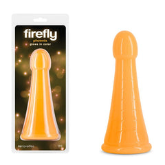 Firefly - Phoenix - Orange - Glow in Dark Orange 19.2 cm Dildo - Mr and Mrs D's