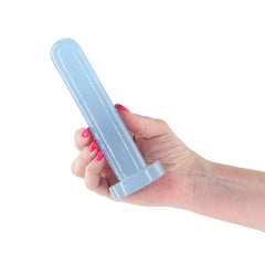 Firefly - Thrill - Blue - Small - Glow in Dark Blue 15.5 cm Small Dildo - DONGS - Mr and Mrs D's
