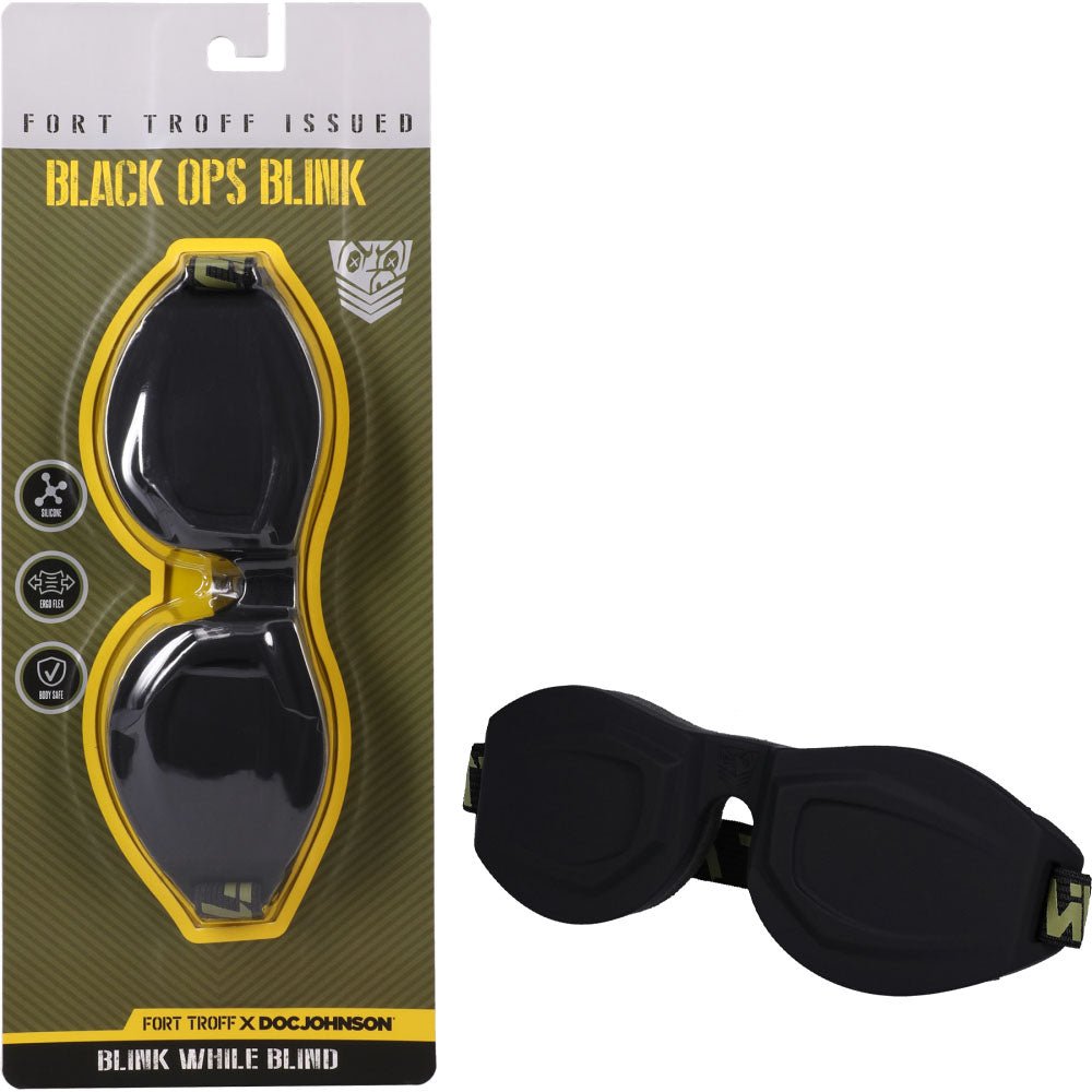 Fort Troff - Black Ops Blink - Black Eyemask Restraint - BONDAGE - TOYS - Mr and Mrs D's