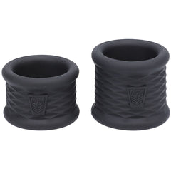 Fort Troff - Stretch Flex Trainers - Black Ball Stretchers - Set of 2 - COCK RINGS - Mr and Mrs D's