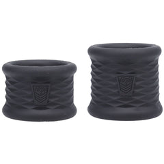 Fort Troff - Stretch Flex Trainers - Black Ball Stretchers - Set of 2 - COCK RINGS - Mr and Mrs D's