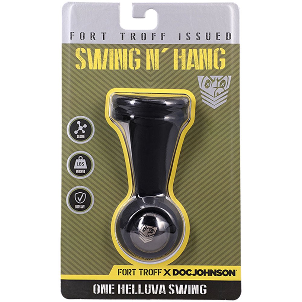 Fort Troff - Swing N' Hang - Black Weighted Ball Tugger - COCK RINGS - Mr and Mrs D's